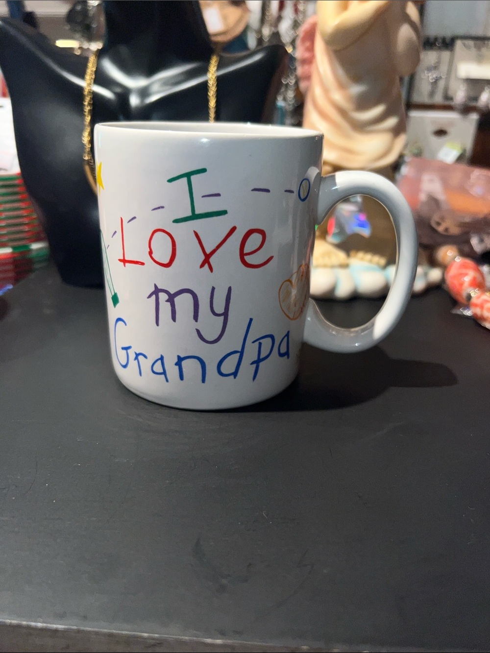 I Love My Grandpa Multicolor Ceramic Mug